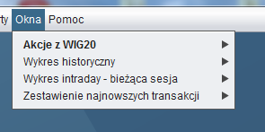 MENU OKNA